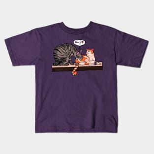 Tempting Cat Tail Kids T-Shirt